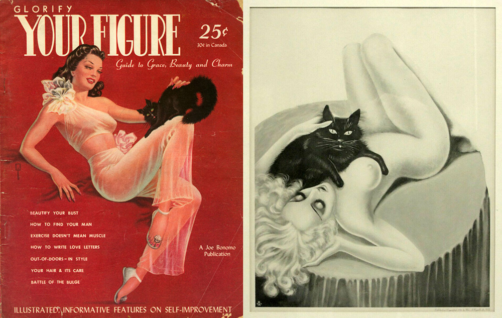 female-nudes-with-cats-by-george-quaintance
